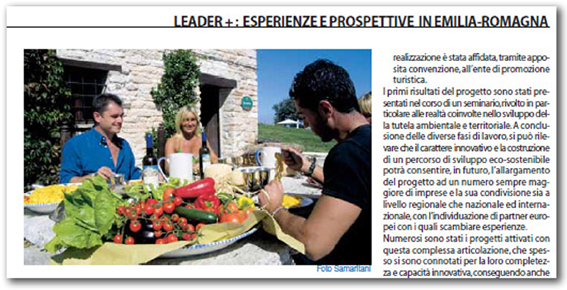 agricoltura SUPPLEMENTO n 39 Leader esperienze e prospettive in Emilia-Romagna b